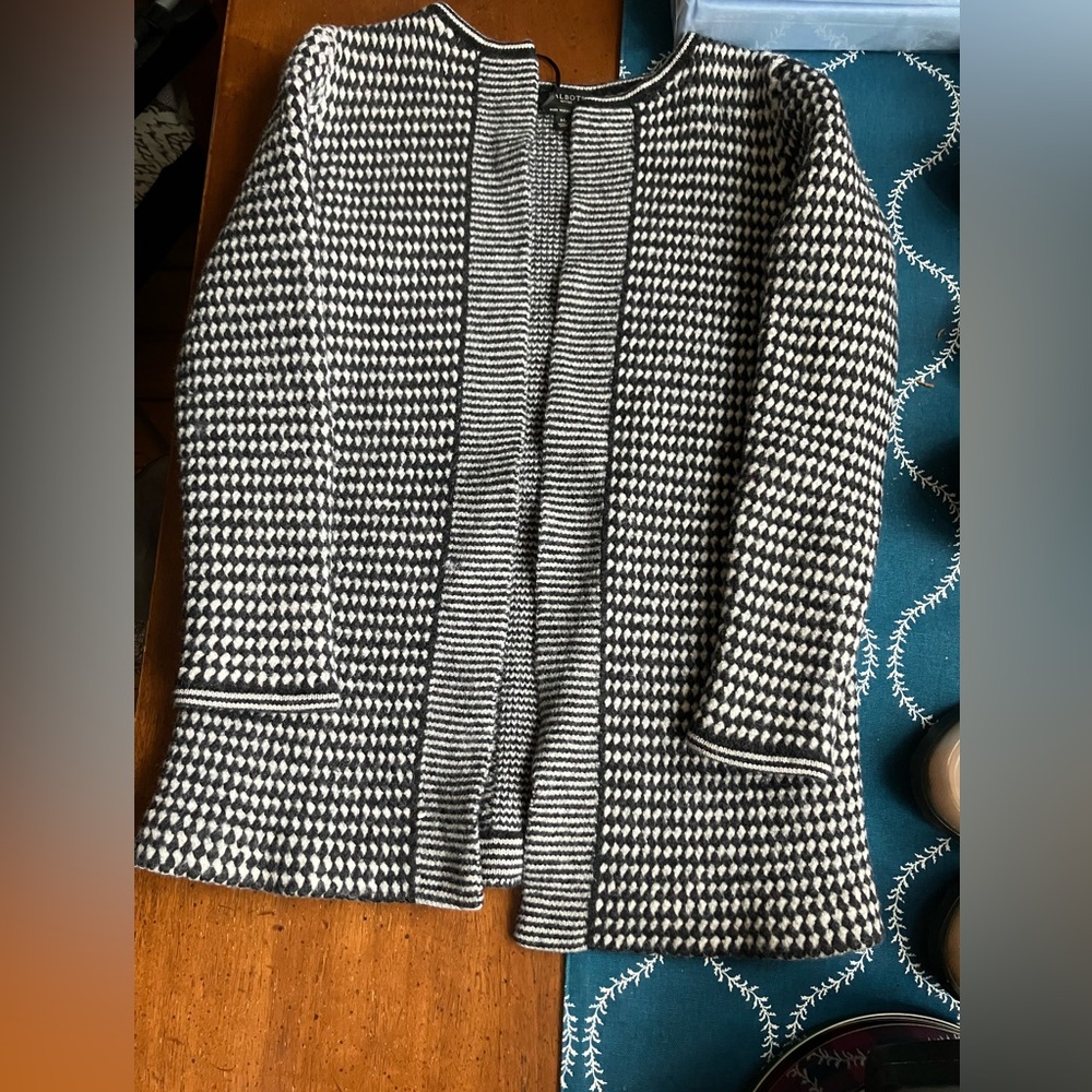 100% Merino Wool Talbots Cardigan Sweater
